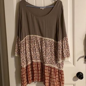 UMGEE plus size tunic/mini dress 1xl